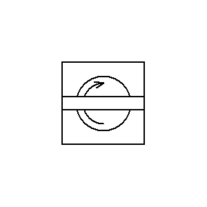 Symbol: przyrządy pomiarowe - wolne koło zamachowe (żyroskop)
