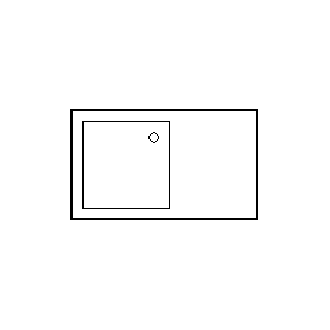 Symbol: plany pięter - zlew kuchenny