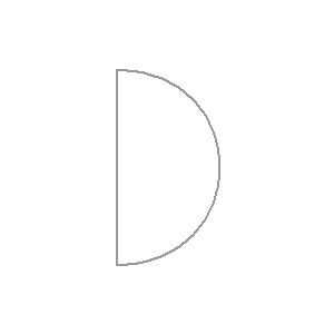 Symbol: drzwi - drzwi wahadłowe