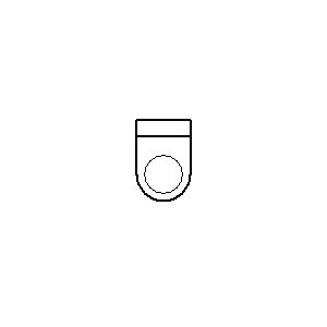 Symbol: plany pięter - toaleta