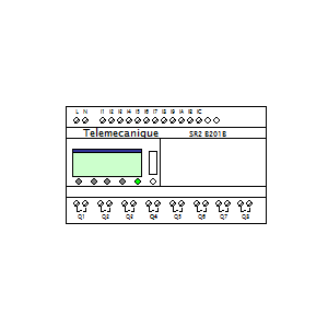 Symbol: plc - Telemecanique SR2 B201B