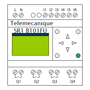 Symbol: plc - Telemecanique SR1 B101FU