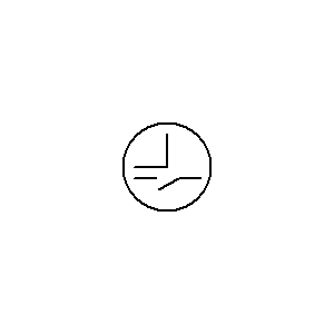 Symbol: zegar - zegar z przełącznikiem