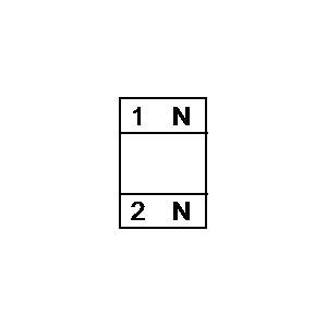 Symbol: wyłączniki - zabezpieczenie prądowe 1P - blok