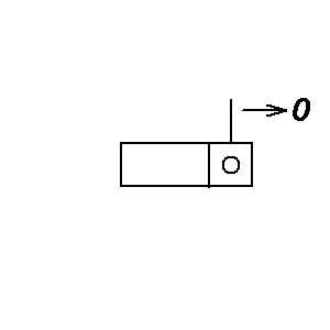 Symbol: licznik impulsów - licznik impulsów ustawiony elektrycznie na 0