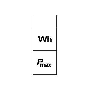 Symbol: licznik watogodzin - licznik watogodzin z rejestratorem zapotrzebowania szczytowego, licznik elektryczny