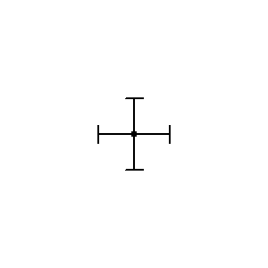 Symbol: systemy nośne - element poprzeczny, czterokierunkowy