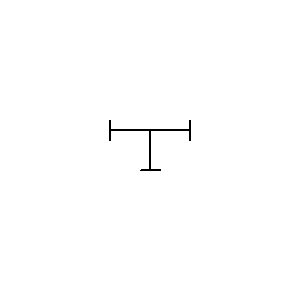 Symbol: systemy nośne - T - element, trójdrożny