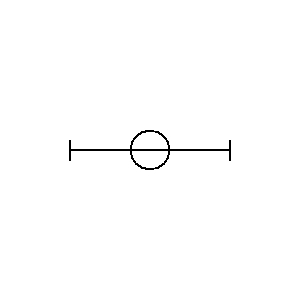Symbol: direct part - część prosta ze stałym kranem