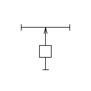 Symbol: direct part - część prosta z ruchomym kranem i skrzynką na instrumenty
