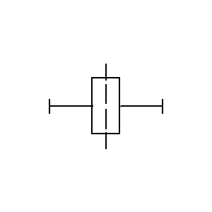 Symbol: direct part - Prosta część z wewnętrznym firewallem