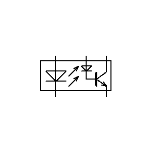 Symbol: transoptory - opto z diodą i NPN