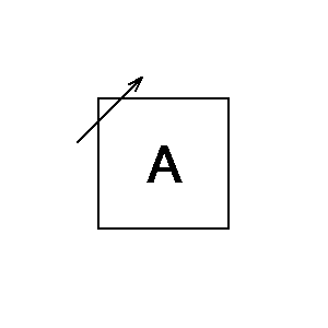 Symbol: transmission technology - komórka tłumiąca o zmiennym tłumieniu