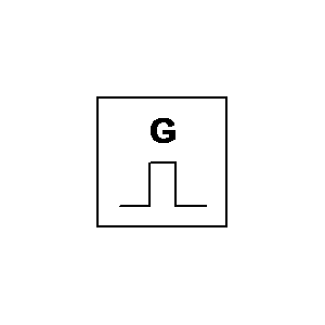 Simbolo: generadores - generador de impulsos