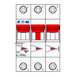 Symbol: eaton - PL7-B10-3