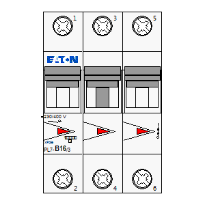 Symbol: eaton - PL7-B16-3