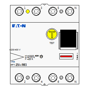 Symbol: eaton - PF7-25-4-003