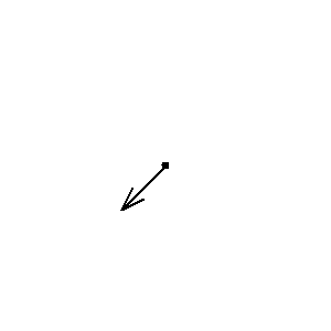 Symbol: okablowanie - linia odchodząca w dół 