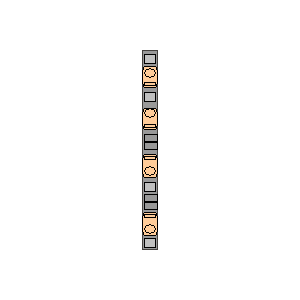 Symbol: clamps - Phoenix Contact, dwupoziomowa listwa zaciskowa QTTCB 1,5