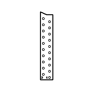 Symbol: złącza - SCART