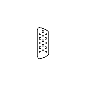 Symbol: złącza - VGA