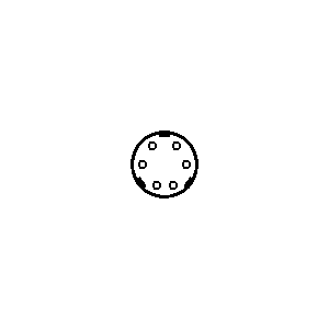 Symbol: złącza - PS2