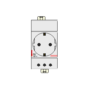 Symbol: inne - Gniazdo zasilania Legrand 042 85