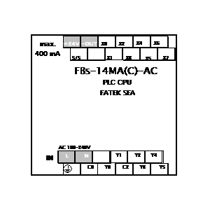 Symbol: fatek - FBs-14MA(C)-AC
