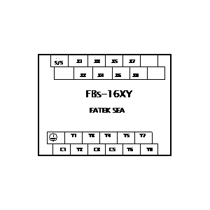 Symbol: fatek - FBs-16XY