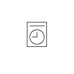 Symbol: inne - elektryczne zegary sterujące (krany)