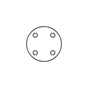 Symbol: pudła - Pudełko z 4 zaciskami