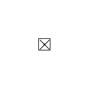 Symbol: oprawy oświetleniowe - oprawa oświetlenia awaryjnego zawierająca własne źródło