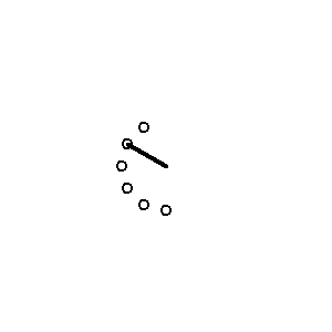 Symbol: obrotowy - przełącznik dźwigniowy - 6-biegunowy