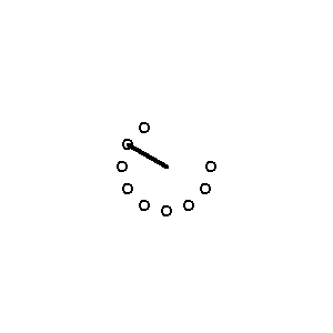 Symbol: obrotowy - przełącznik dźwigniowy - 9-biegunowy