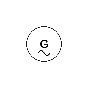 Symbol: maszyny - alternator