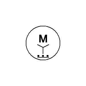 Symbol: maszyny - Silnik indukcyjny 3f. z uzwojeniem gwiazdowym z kamizelką. aut. rozrusznik
