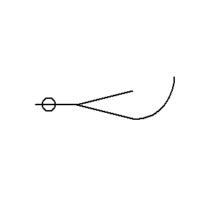 Symbol: anteny - lejkowa antena reflektorowa z okrągłym falowodem
