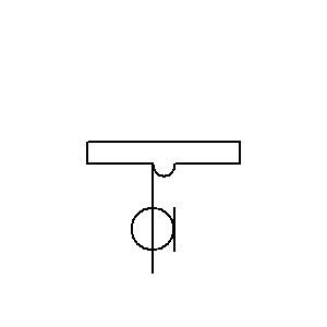 Symbol: anteny - dipol połączony z sym. elementem zasilającym przewodzenie koncentryczne