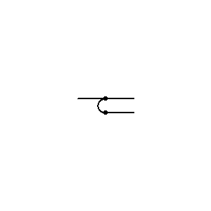 Symbol: anteny - człon symetryzujący