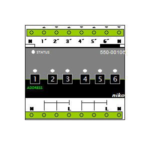 Symbol: knx - Niko 550-00106