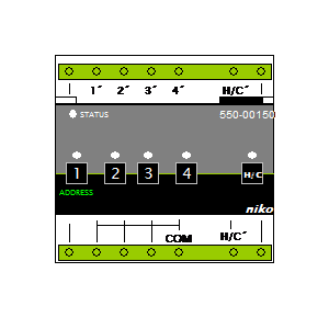 Symbol: knx - Niko 550-00150