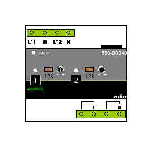 Symbol: knx - Niko 550-00340