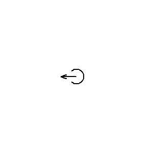 Symbol: głowice - monofoniczna głowica do nagrywania magnetycznego - 2. kształt