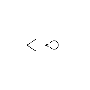 Symbol: głowice - głowica mono do nagrywania magnetycznego