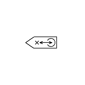 Symbol: głowice - monofoniczna głowica magn. do pisania, czytania i kasowania