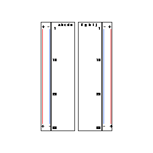 Symbol: elektronika - Pole stykowe bez lutowania ZY-60
