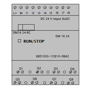 Symbol: plc - Siemens LOGO modulo 6ED1055-1CB10-0BA2