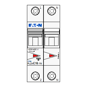 Symbol: eaton - PLZ4-C10-1N