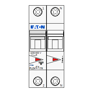 Symbol: eaton - PLZ4-C05-1N
