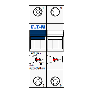 Symbol: eaton - PLZ4-C20-1N